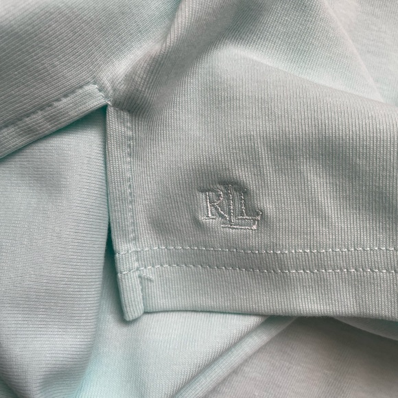 NWOT Ralph Lauren Stretch Basic Cuffed Short Sleeve Blouse (size M) - Picture 2 of 8